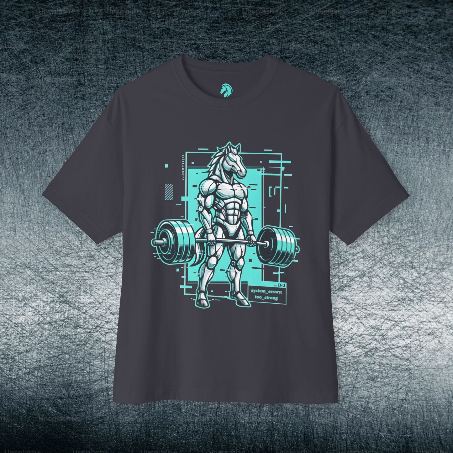 Camiseta de jugador extragrande - TRYHARD MODE - Detalles cian