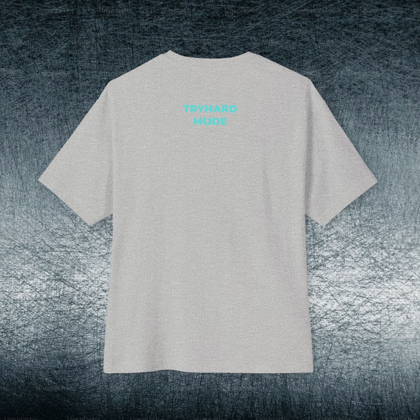 Camiseta de jugador extragrande - TRYHARD MODE - Detalles cian