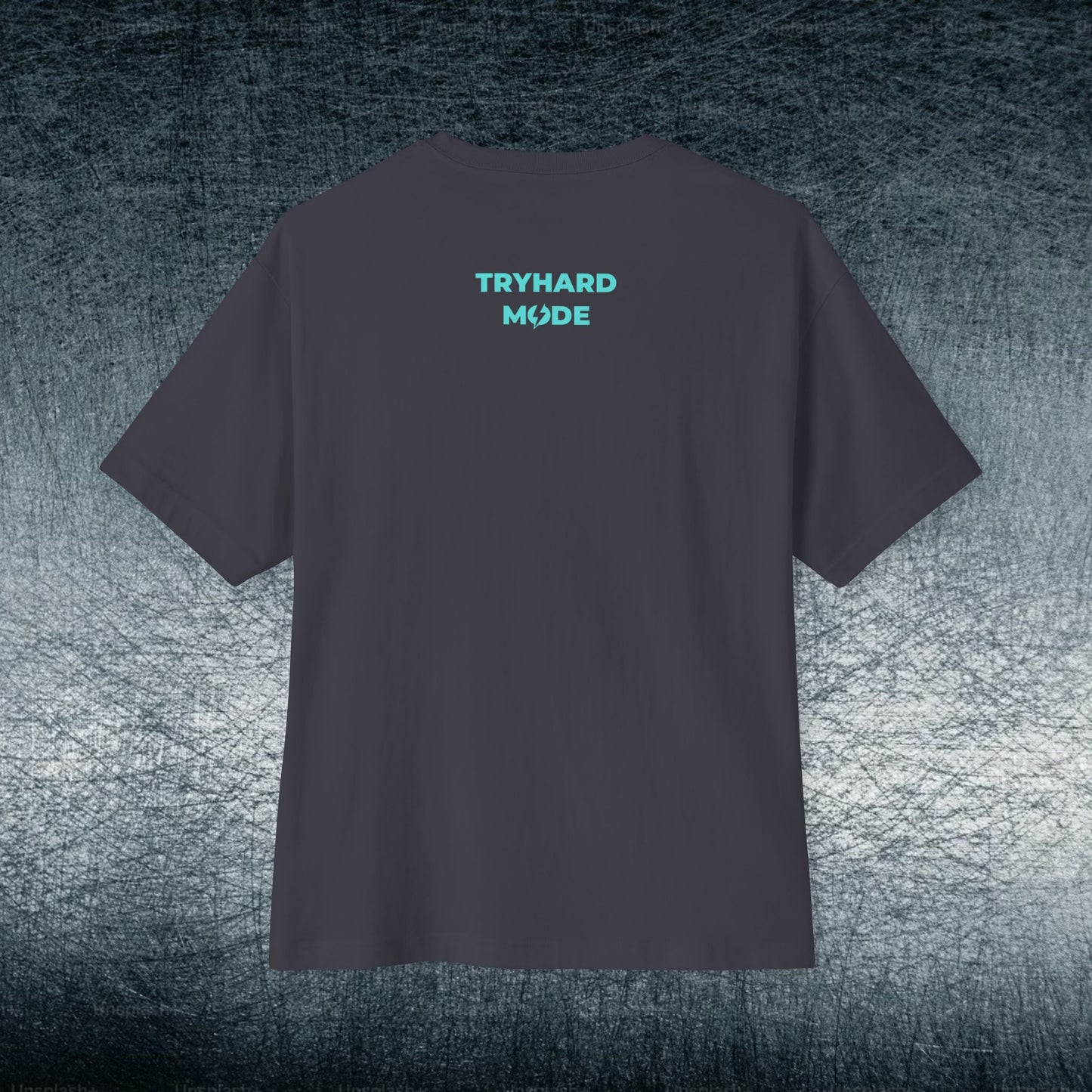 Camiseta de jugador extragrande - TRYHARD MODE - Detalles cian