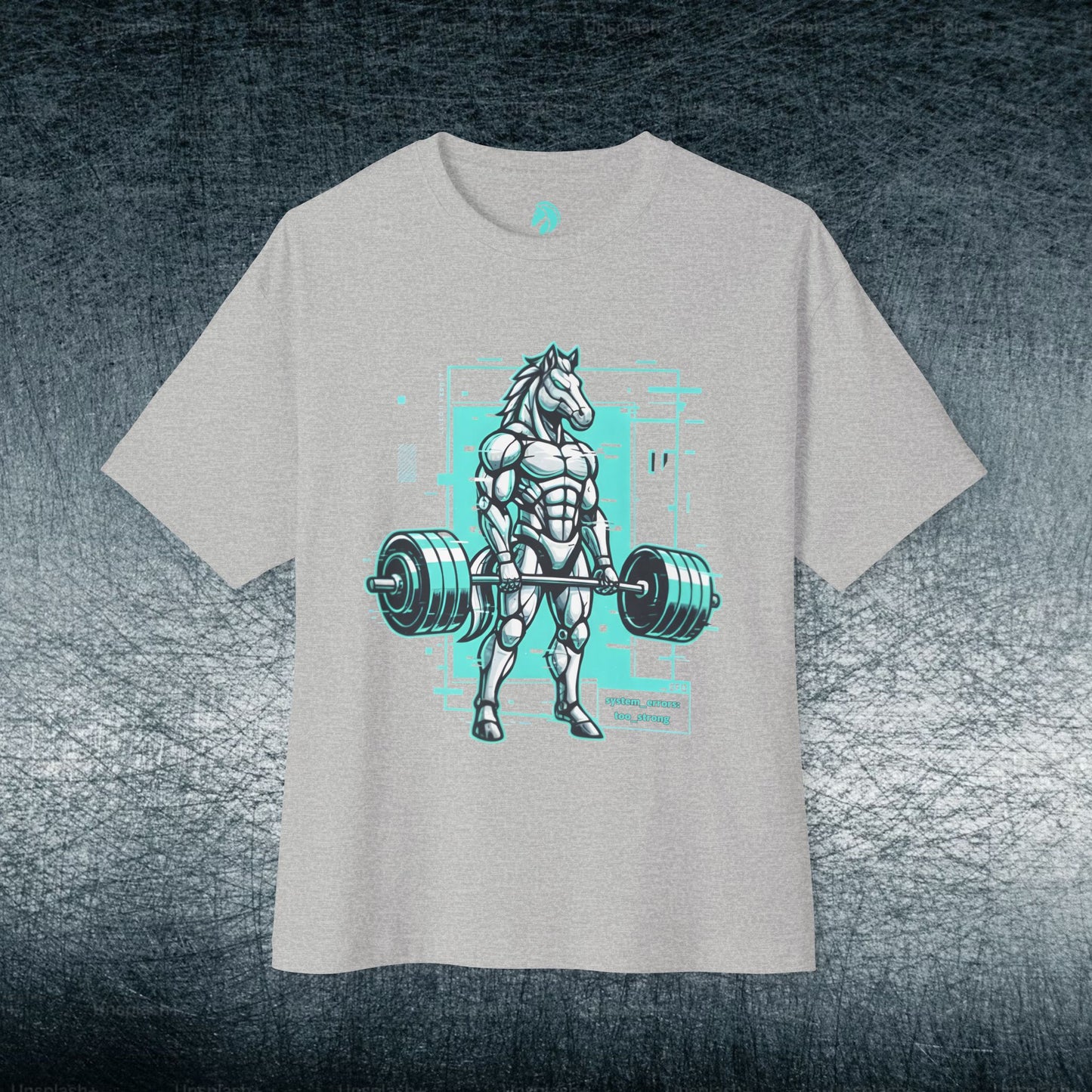 Camiseta de jugador extragrande - TRYHARD MODE - Detalles cian