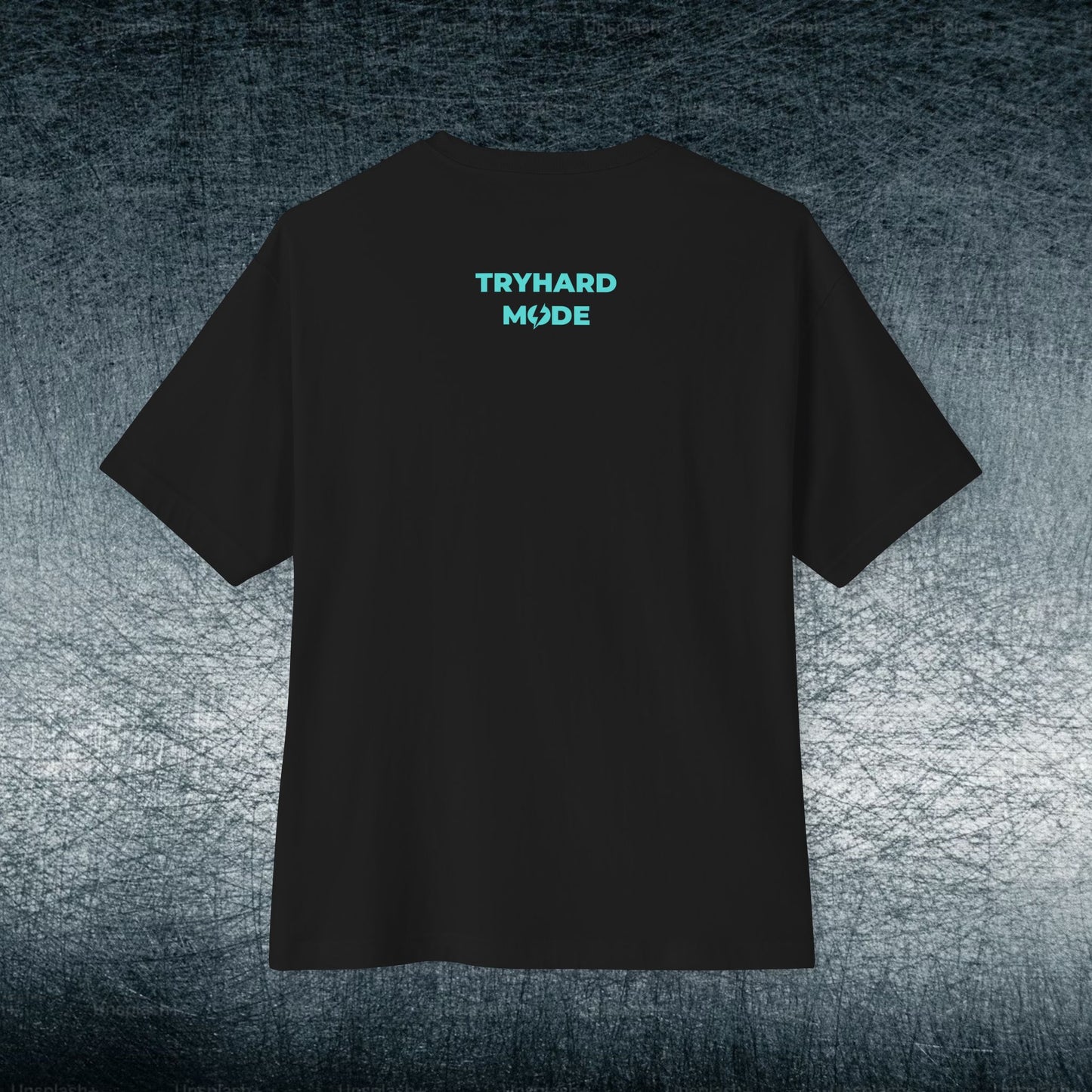 Camiseta de jugador extragrande - TRYHARD MODE - Detalles cian