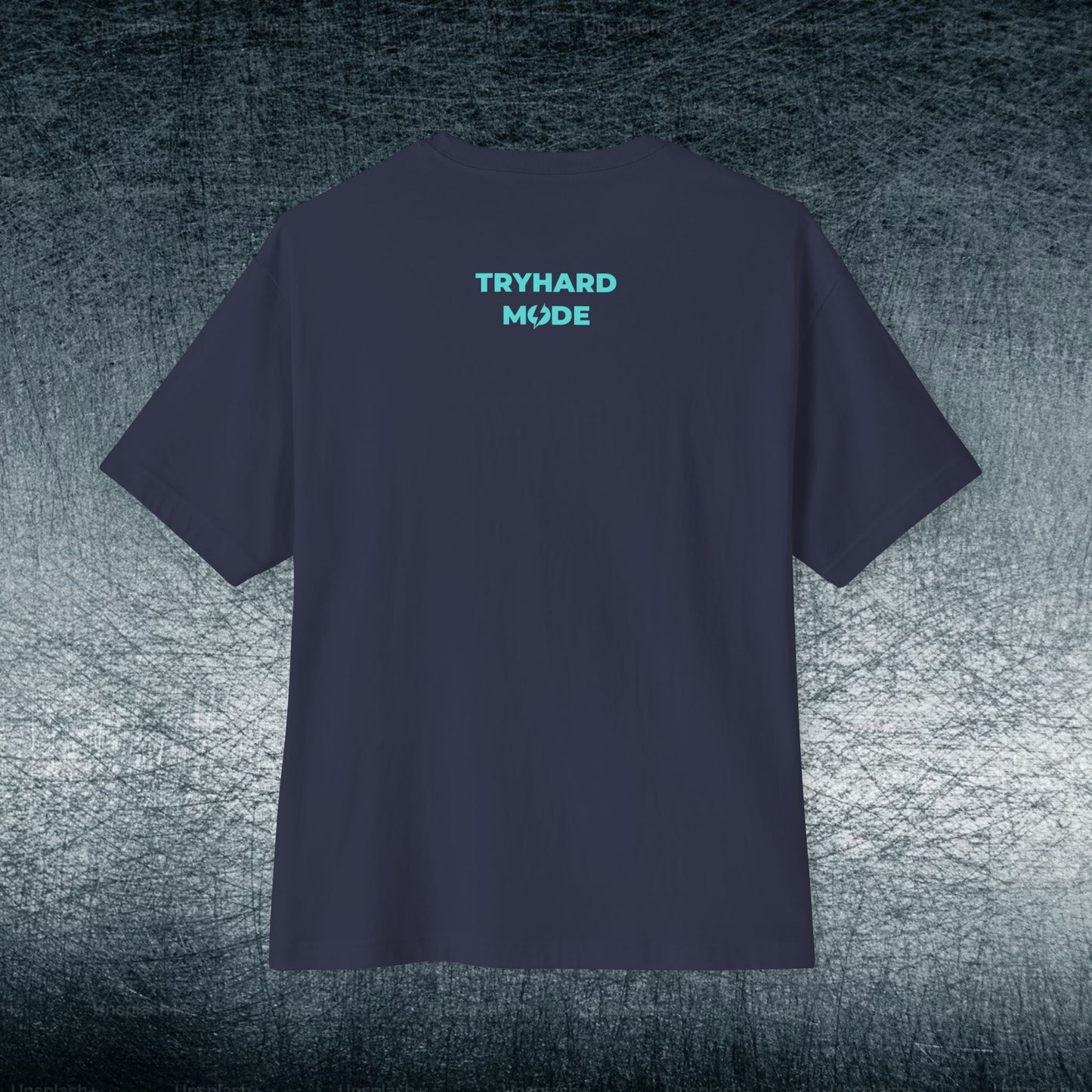 Camiseta de jugador extragrande - TRYHARD MODE - Detalles cian